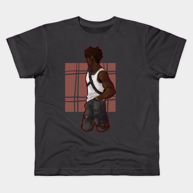 Stylus' Mike (Square) Kids T-Shirt by Nic Stylus